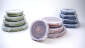 🔥SG LOCAL STOCK🔥Collapsible Lunch Box Silicone Leak Proof Lunch Container