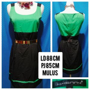DRESS KUTUNG/SLEEVELESS HIJAU(K.KENNY) 118