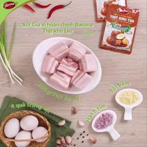Combo 20 gói Gia Vị Thịt Kho Tàu Barona 80g ướp ngon chuẩn vị không cần nêm nếm