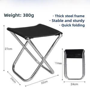 Portable Folding Chair Mini Camping Travel Outdoor Fishing Metal Stool Portable Picnic Seat Elegant Camping Music Festival