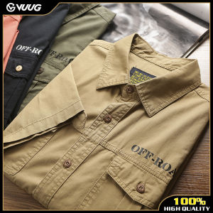 VUUG nam mùa hè Của Áo Sơ Mi ngắn tay cotton nguyên chất Áo Sơ Mi Nam Quá Khổ Rắn Dụng Cụ Áo Sơ Mi Giản Dị Người Đàn Ông Quần Áo Chemise Homme