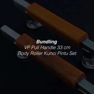 NOBLEZA Pull Handle Gagang Tarikan Pintu Rumah 33 cm STAINLESS SS Set (Paket Bundling)