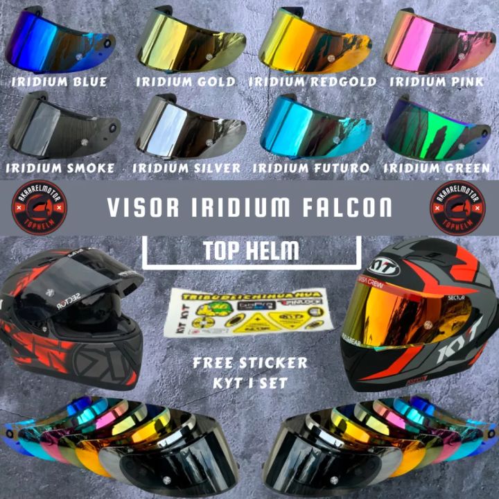 KACA VISOR FLAT IRIDIUM KYT FALCON FR VENDETA 2 KACA FLAT VISOR IRIDIUM KYT VENDETA 2 TERMURAH Lazada Lazada Indonesia