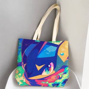 Bandai | Pokemon Lugia Storage Bags Tote Bag Travel Summer Beach Shoulder Bag Reusable Grocery Shopping Bag Anime Artwork