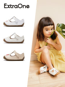 ExtraOne Australian Genuine Leather Baby Girl Shoes Embroidered Fruit Princess Anti-Slip Soft Bottom Toddler Shoes #446
