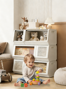MEIZHUFU | Front Access Kids Storage Box Plastic