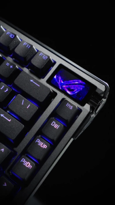 ROG Azoth Extreme 75% Mechanical Gaming Keyboard - 8000Hz Polling Rate Full Colour OLED Touchscreen Hot Swappable