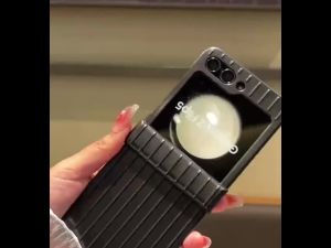 Metalic Painting Case For Samsung Galaxy Z Fold Flip 3 4 5 6 7 5G Suitcase Design Foldable Shockproof Phone Cover Hard PC Shell