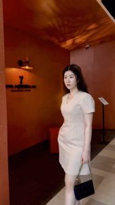 Daisy By Daisy C11 ชุดทำงานเรียบร้อย ชุดทำงานสีพื้น ชุดทำงานสีEarth Tone