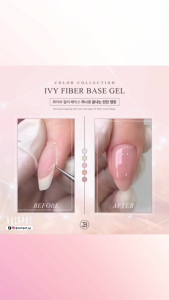 【Vainpot-SG】JIN.B IVY Fibre Base Gel Set - Soak Off Fibre Nail Repair Gel Polish (11ml) / 5 Colours