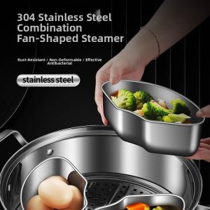 MINGRENBANG | Fan Shaped Steamer Pan
