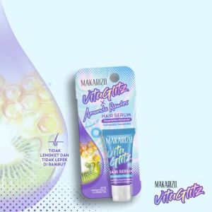 MAKARIZO Vitaglitz Hair Serum Strength Booster || Shine Reflect Enhancer 8mL || Serum Rambut