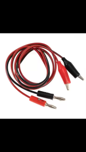 Dây Nguồn Kẹp Cá Sấu Kiểm Tra Nguồn Điện 2 Phích Cắm Dùng Cho Đồng Hồ Điện Thiết Bị Điện (Loại Tốt)