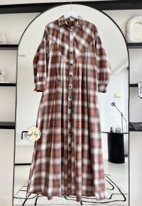 (9) GAGIL GAZIA  Baju Dress Flanel Wanita muslimah Gazia Gagil by Ova. Nazra Sha