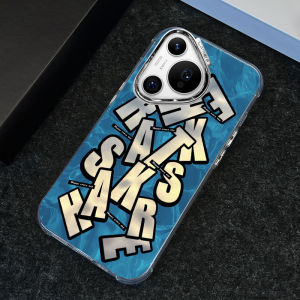 Huawei Pura70 Phone Case New P60Art Frosted Electroplated Silver Full Cover Anti-fall for Men And Women Creative Personalized P40/P30 Trendy Brand Simple Letter pro Protective Cover