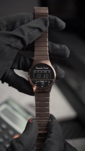 Jam Tangan Wanita Alexandre Christie Digi AC 9500 LHBBNBA Black Dial Brown Stainless Steel Strap