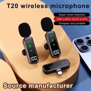 Basix | Mini Wireless Lavalier Lapel Microphone with Noise Reduction for Outdoor Live Video Shoots Podcast Mobile Phone Use