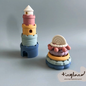 Stacking Cups Toy Food-Grade Silicone Teethers