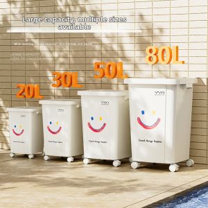 ABEPC | New Large Capacity No Lid Attractive Trash Can