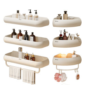 Giá Để Đồ Phòng Tắm Treo Tường Không Cần Khoan Giá Để Đồ Phòng Tắm Bằng Hợp Kim Nhôm Chống Gỉ Sét Kiểu Dáng Hiện Đại