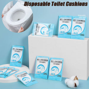 Disposable Plastic Toilet Seat Cover Portable Safety Travel Bathroom Toilet Paper Pad Bathroom Accessory