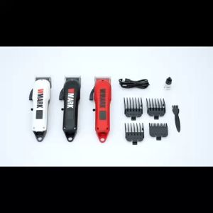 WMARK NG-1005 NG-1205 Cordless Beard Trimmer with LCD Display High-Tech Permanent Magnet Motor 3D Touch Hair Clipper 5-6-10mm Combs Durable Battery Powered