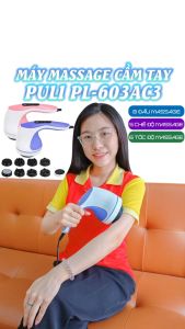 Máy massage cầm tay máy mát xa lưng cầm tay massage bụng giảm mỡ Puli PL-603AC3 - 5 kiểu massage 6 tốc độ massage 8 đầu matxa thay đổi  | OKbuy