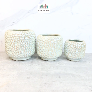 The Leaferie Olivia Flowerpot (3 sizes) flowerpots . flower pot . plant pots . planter . planters Ceramic