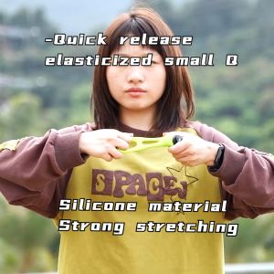 TELESIN Quick Release Elastic Small Q Handlebar Motorcycle Bike Mount for GoPro Insta360 DJI Action Camera