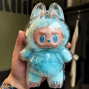 Transparent Protective Cover For Labubu Monster Toy Elf Doll Cover Storage Box Cute Elf Plushie Display Cover for Party Dolls