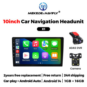 MEKEDE&NAVIFLY 9/10 inch Universal Android OS Car Radio Carplay Screen 2 Din Stereo GPS BT Central Multimedia Smart Car Systems