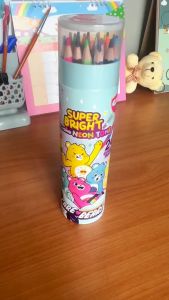 Master Art สีไม้ ดินสอสีไม้แท่งยาว 24สี/36สี ขนาด 3.3 มม. ฟรีกบเหลา+Care Bears Super Bright 12สี/24สีสุ่มลาย (1กระปุก )