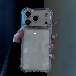 For Xiaomi 17T 17T Pro 17 Minimalist Clear Transparent Phone Case Airbag Shockproof TPU Raised Camera Lens Protective Funda