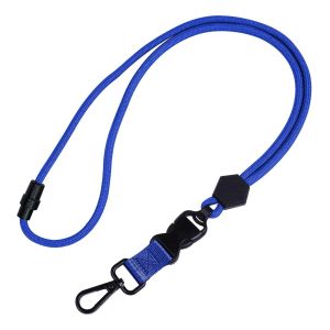 Outdoor Function Travel Mountain Climbing Woven Hang Rope round Rope Leather Card Holder Certificate Badge Lanyard Bold Thickened Strong Durable Anti-Lost Detachable Metal Buckle Safety Buckle Halterneck Camera Mobile Phone Strap