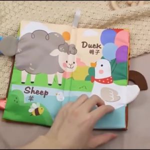 Bevavar Buku Bantal Bayi 3D / Cloth Book / Buku Kain Bayi / Soft Book Tails Lucu