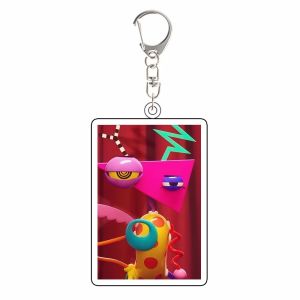 Bandai | For TADC Jax Ragatha Zooble Bubble Gangle Acrylic KeyChain Anime Peripheral Custom Cartoons Backpack Accessories Festival Gift