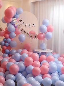 ลูกโป่งพาสเทล ขนาด 5 นิ้ว ห่อ 100 ลูก สีมาการองพาสเทล ลูกโป่งสีพาสเทล ลูกโป่งยาง Latex balloon