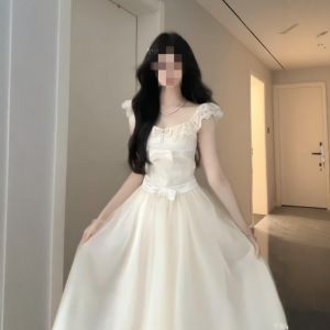 CHANGTONG | Bow Waist Flared Fairy Dress