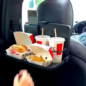 Car Food Tray Holder Back Seat Foot Table Back Seat Table Organizer Storage Hook Desk Car Laptop Tray Car Phone Holder Drink Cup Holder Tray Car Computer Tray Car Food Container Meja Kerusi Kereta