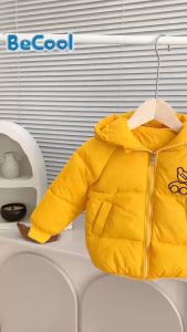 Áo Khoác Trần Bông Thêu Gấu Có Mũ Cho Bé Trai - Bé Gái Áo Phao Gió Cho Bé Từ 7-27kg SUMOKIDS