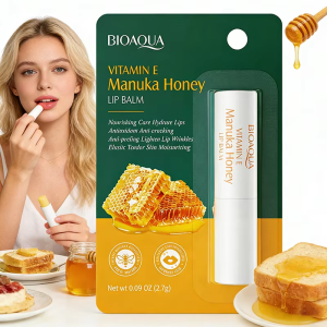 SADOER | BIOAQUA Honey Lip Balm Moisturizing Lipstick Lip Plumper Anti Cracking Nourishing Plump Lips Nourishing Lips Skin Care