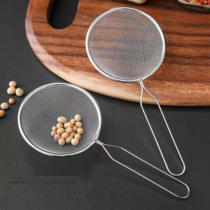 Ray Lưới Lọc Inox Cầm Tay - Dụng Cụ Ray Lọc Thức Ăn Bột Siêu Mịn Cao Cấp Muỗng Lưới Lọc Sữa Hạt / Dụng Cụ Lưới Lọc Bột Trứng - Vợt Lọc Sữa Hạt Bằng Thép Không Gỉ Dụng Cụ Nhà Bếp