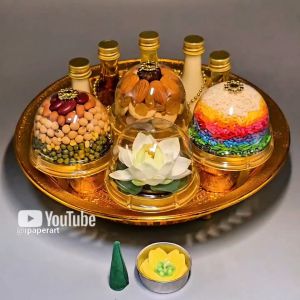 ชุดไหว้พระพรหม พระวิษณุ พระศิวะ พระตรีมูรติ เทพฮินดูทุกพระองค์ | ชุดไหว้สมบูรณ์ พร้อมพานรอง