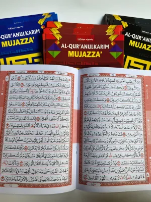 Alquran Perjuz Utsmani Mujjaza a5 Al quran Per Juz Lengkap 30 Jus Khat Usmani 15 Baris Al Quranulkarim mujazza