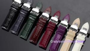 Leather Watch Strap for Tudor for Seiko Watches Band Business 14mm-22mm Mens Wrists with Wooden Box Metal Butterfly Clasp Wrist