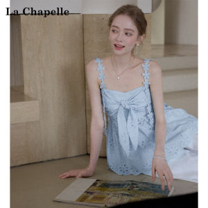 La Chapelle | Bow Tie Adjustable Strap Sleeveless Tank Top