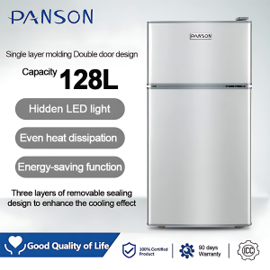 PANSON 2 door small refrigerator chilled frozen energy saving refregerator 5.68Cu ft with freezer