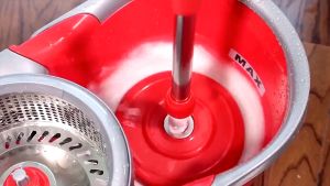 HOMEKING | 360° Easy Spin Mop with Stainless Steel Basket & Multiple Color Choice Automatic Spin Mop Hand Free Household Mop