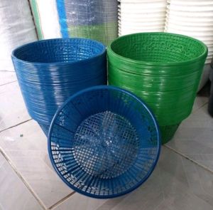 100 PCS WAKUL BAKUL CETING PLASTIK BUNDAR HAJATAN ECER TRADISIONAL KENDUREN WAKUL TELUR BERMERK