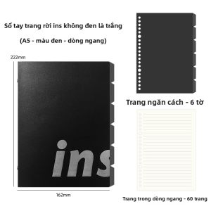 NEJA LIFE | Sổ Ghi Chép B5 Có Thể Tháo Lắp và Nạp Lại